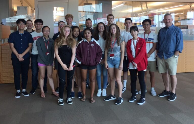 WCATY students in the Human body class pose for a photo